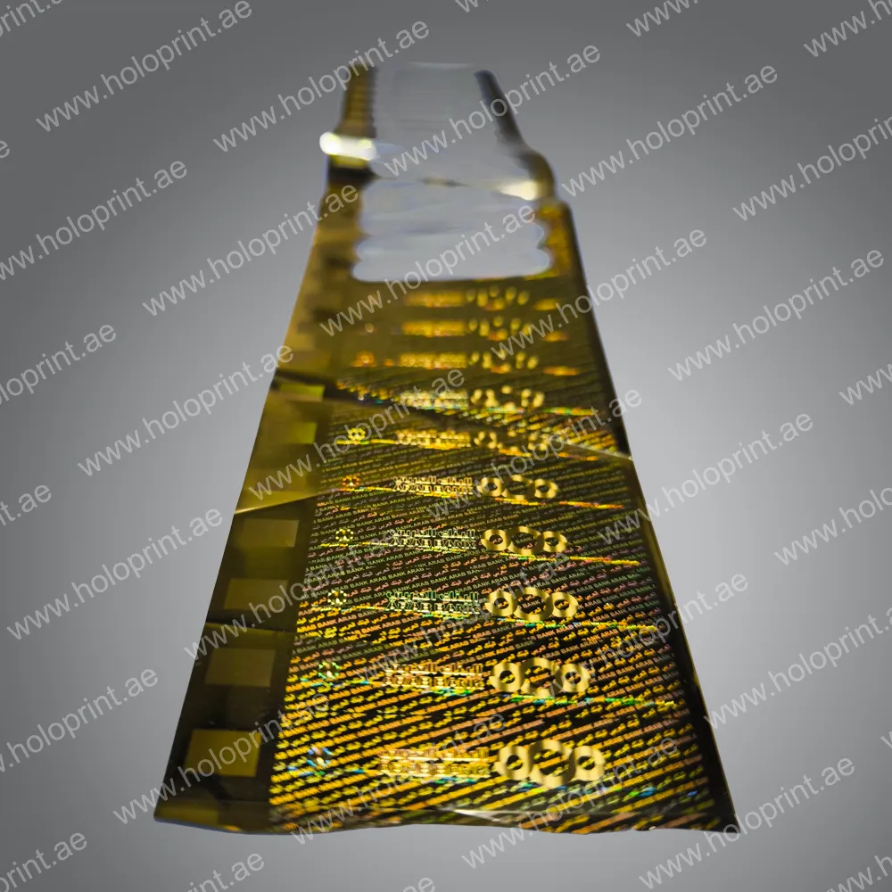 Customized Holographic Foil Sample