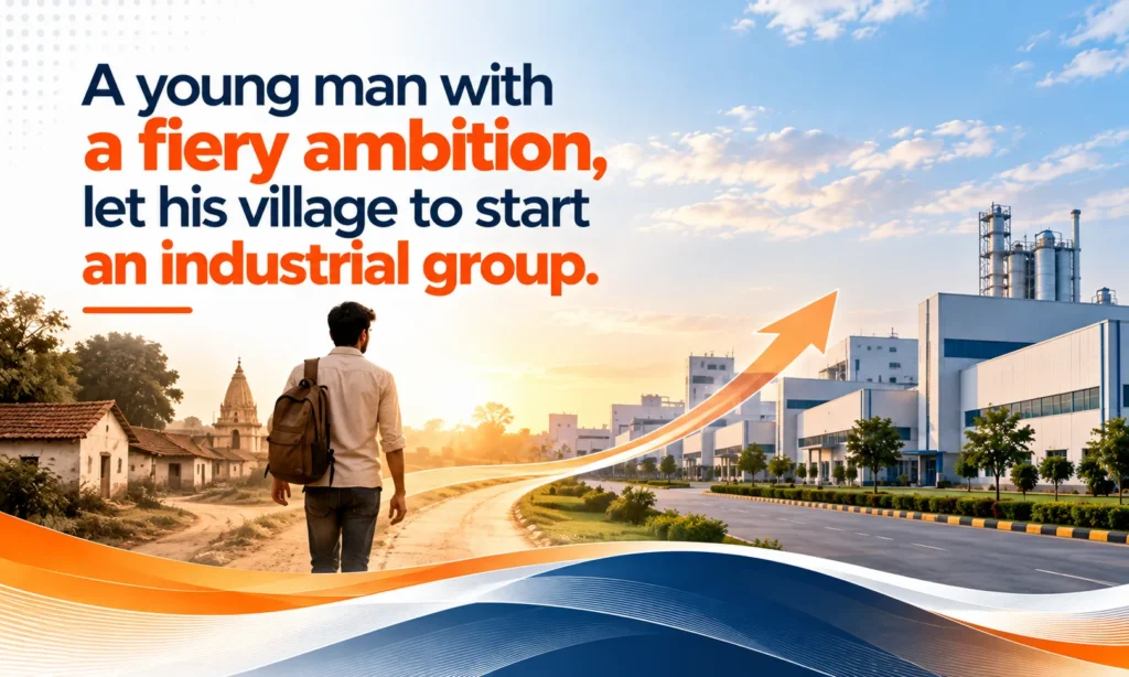 A young  man with a fiery ambition, let his village to start an industrial group